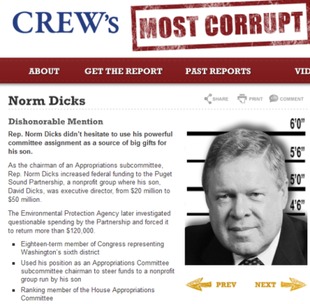 Norm Dicks - CREW's Most Corrupt Members of Congress 2014-08-21 17-11-25